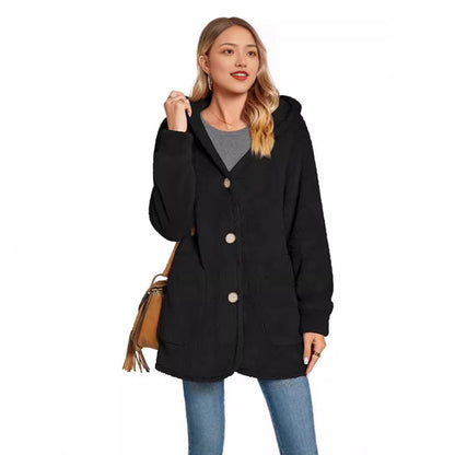 Women's comfortable and cozy vest with hood, Chic and Stil