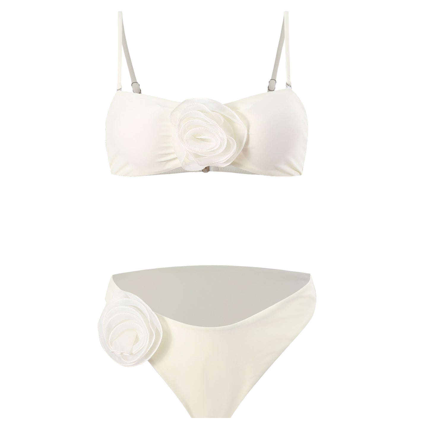 Women's bikini set with floral details and adjustable straps Chic and Style