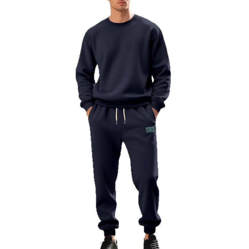 Costume de loisirs sportif pour hommes en mélange de coton doux Chic und Stil