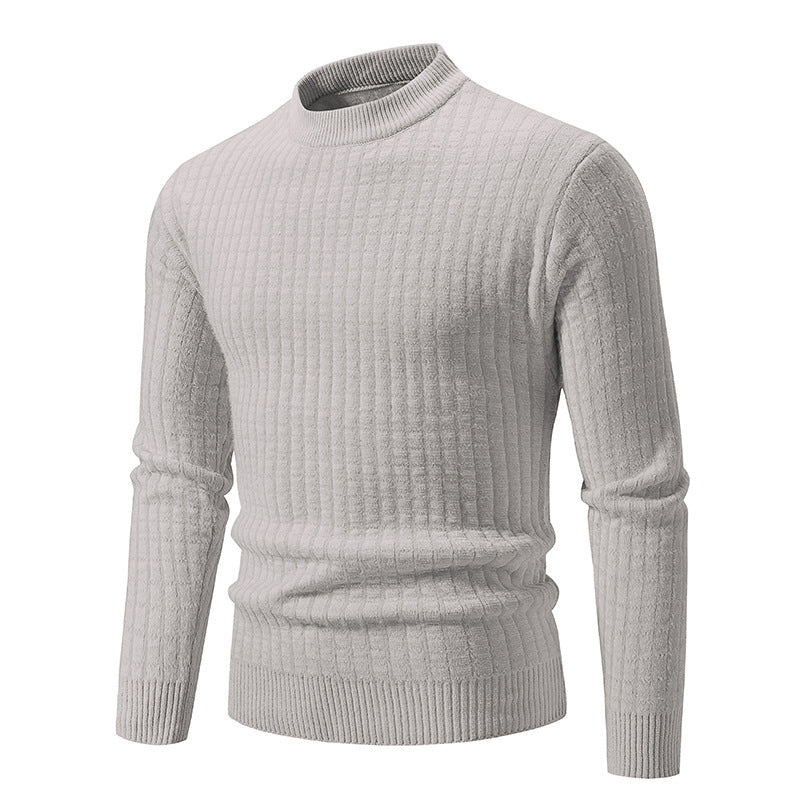 Lightweight knitted pullover for men with textured design Chic and Style