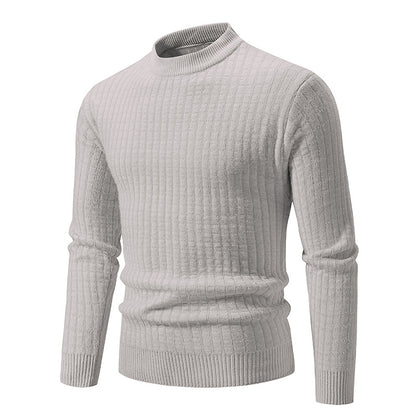 Lightweight knitted pullover for men with textured design Chic and Style