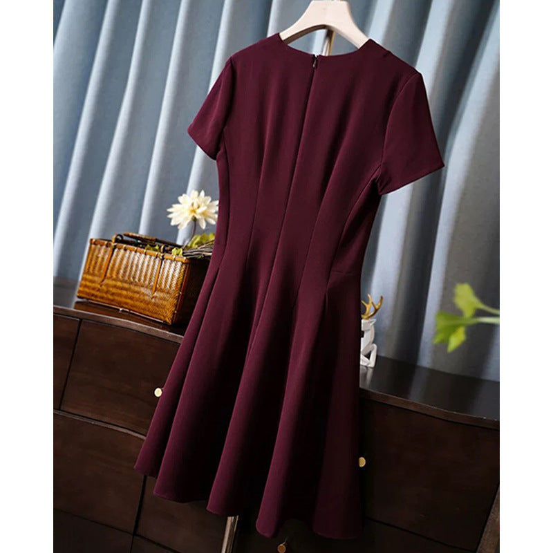 Robe courte à manches courtes pour femmes Chic und Stil