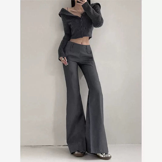 Pantalons ajustés taille haute slim pour femme Chic und Stil