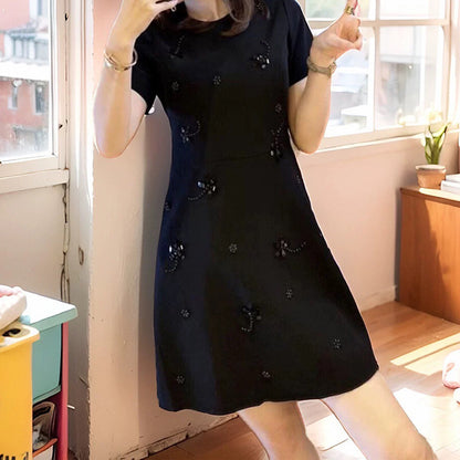Robe A-Ligne Brodée pour Femmes Chic und Stil