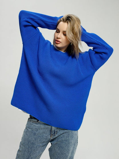 Pull oversized décontracté pour femmes avec motif tricot texturé Chic und Stil