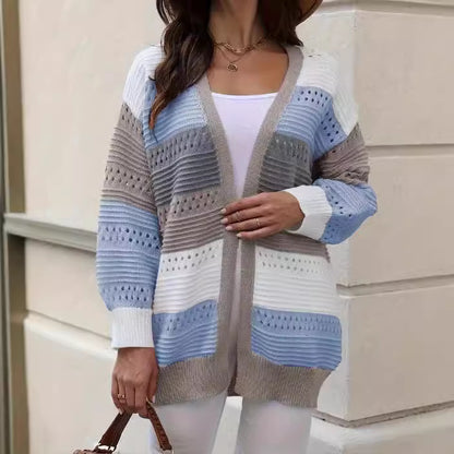 Cardigan femme à la mode avec motif unique et coupe décontractée Chic und Stil