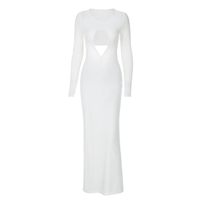 Robe maxi sculptante pour femmes avec des découpes créatives Chic und Stil