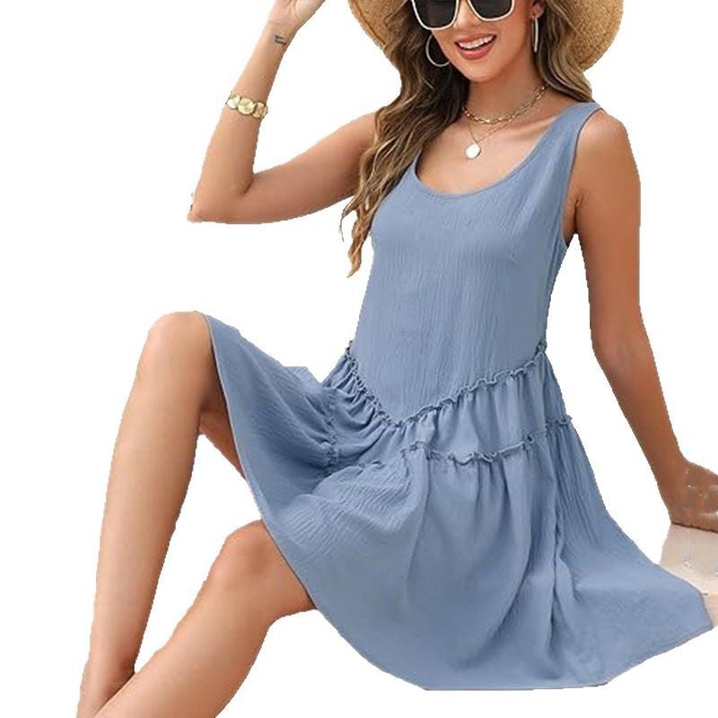 Robe à volants pour femmes Loisirs Poches volantées Chic und Stil