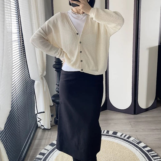 Gilet en tricot doux pour femmes avec fermeture à boutons Chic und Stil