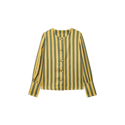 Chemisier à manches longues pour femmes avec des rayures modernes Chic und Stil