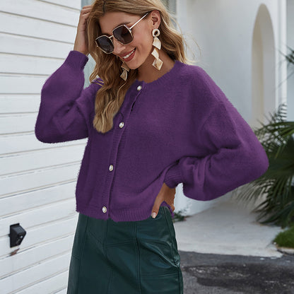 Dames cardigan tendance avec des boutons faciles à entretenir et une structure aérienne Chic und Stil