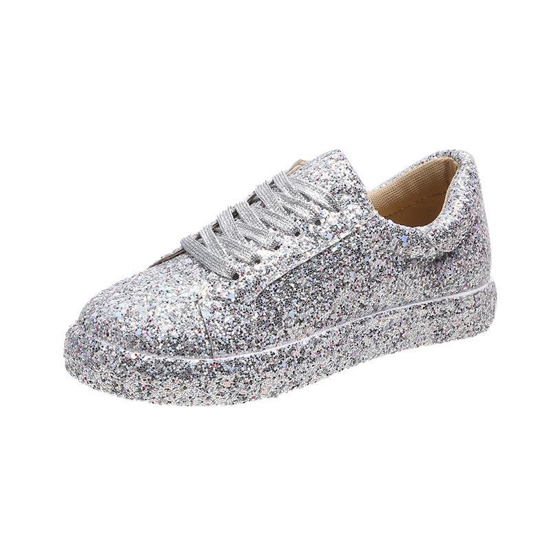 Dames Baskets scintillantes décontractées avec semelle respirante et design antidérapant Chic und Stil