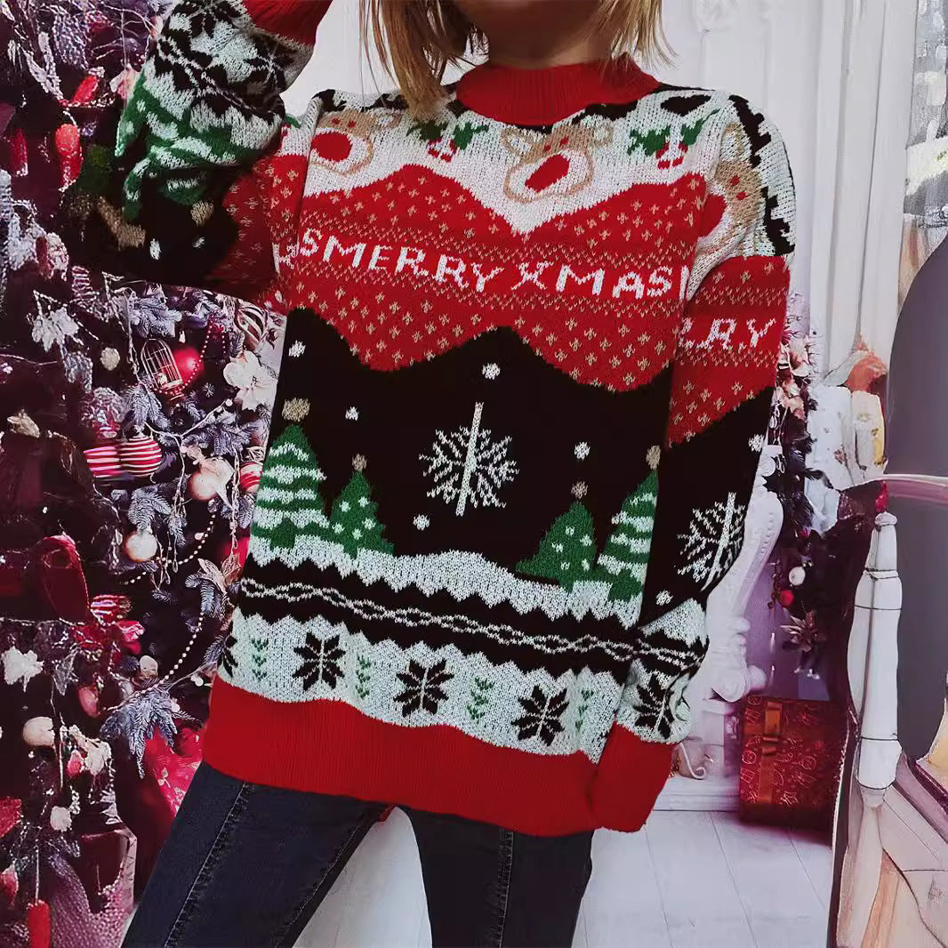 Pull femme de Noël avec design festif et coupe confortable Chic und Stil
