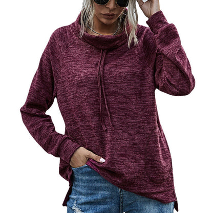 Pull femme décontracté avec col montant et poches pratiques Chic und Stil