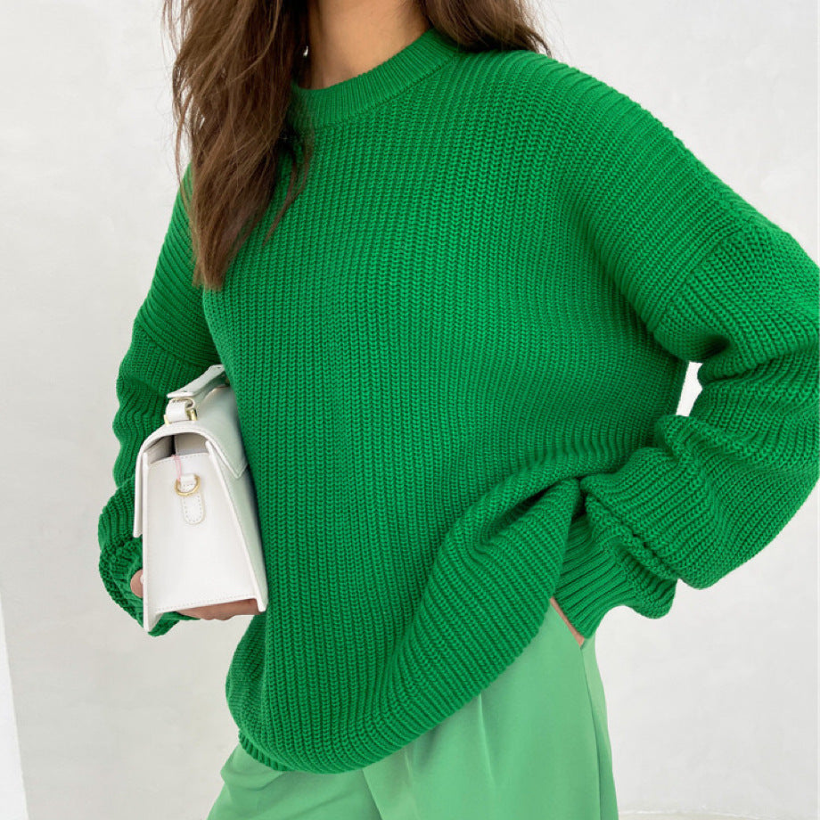 Pull oversized en tricot pour femmes avec motif texturé Chic und Stil