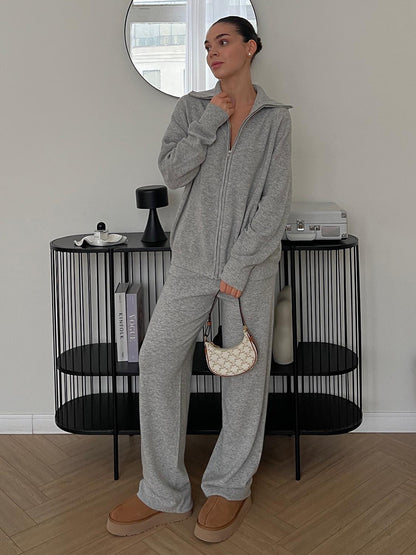 Dames ensemble en polar confortable Chic und Stil