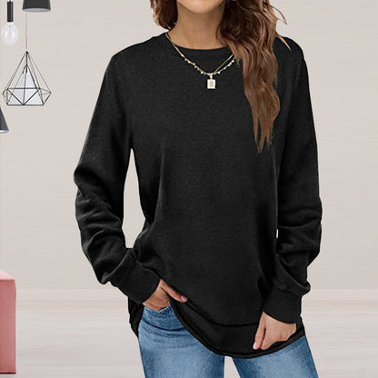 Casual long sleeve fitted women's pullover Chic und Stil