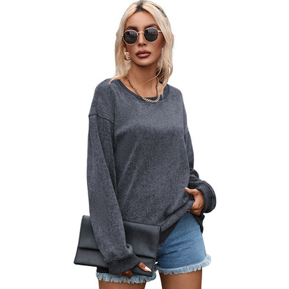 Pull en maille décontracté pour femmes coupe oversize Chic und Stil
