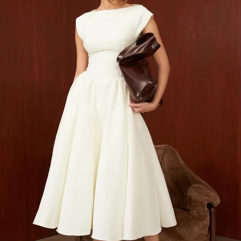 Robes Midi Élégantes pour Femmes avec Jupe Flottante Chic & Stil