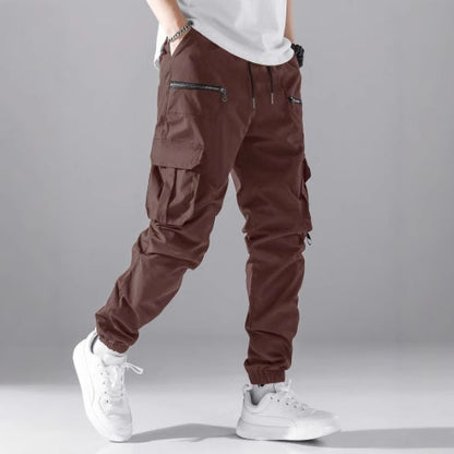 Pantalons cargo pour hommes avec poches zippées modernes Chic und Stil