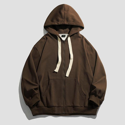 Dame veste à capuche chaude avec zip intégral et poches spacieuses Chic und Stil