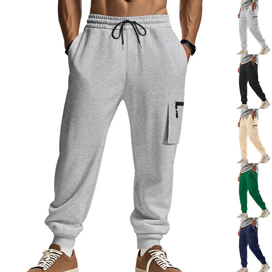 Pantalon d'entraînement cargo pour homme avec taille élastique et poches pratiques Chic und Stil