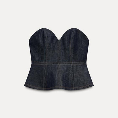Blazer en jean pour femme au look moderne avec une coupe ajustée et des poches pratiques Chic und Stil