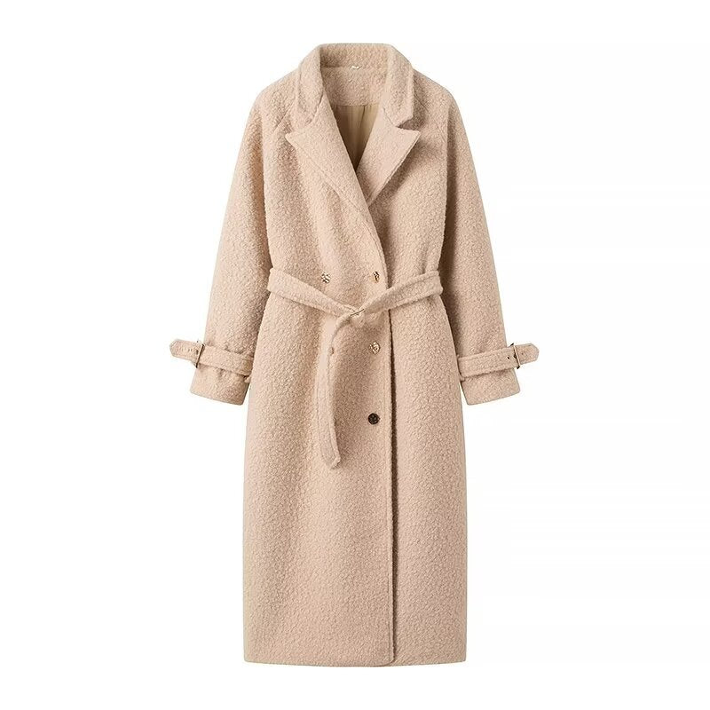 Elegant wool coat for women with belt detail Chic und Stil