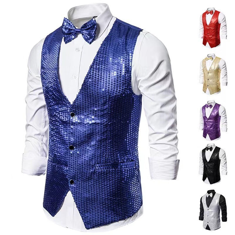 Costume élégant pour hommes avec des paillettes scintillantes et une coupe slim idéale Chic und Stil