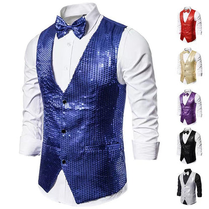 Costume élégant pour hommes avec des paillettes scintillantes et une coupe slim idéale Chic und Stil