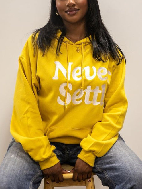 Dame Hoodie avec inscription motivante Chic und Stil