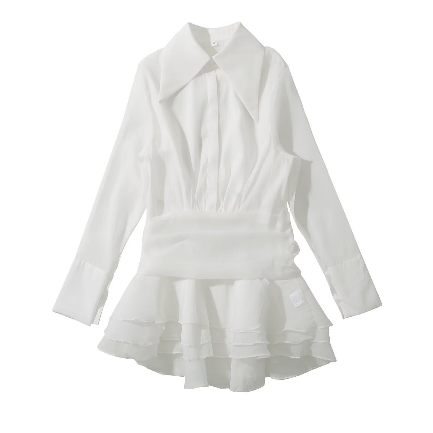Robes blouses pour femmes avec un élégant détail de volants Chic und Stil