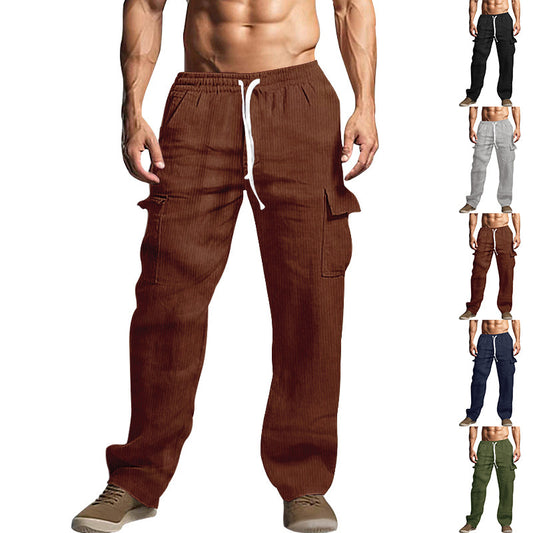 Men's comfortable cargo pants with adjustable waistband and side pockets Chic and Style