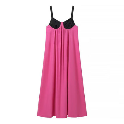 Robe maxi pour femmes avec un haut moulant et une jupe fluide Chic und Stil