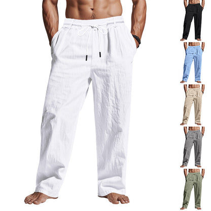 Men's casual pants with elastic waistband and side pockets Chic and Style