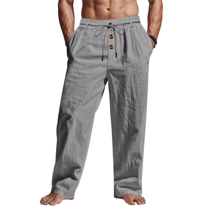 Casual men's pants with adjustable drawstring and practical side pockets Chic and Style