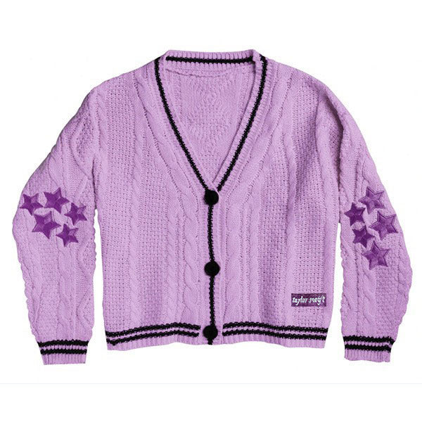 Dame cardigan avec un design étoilé élaboré Chic und Stil