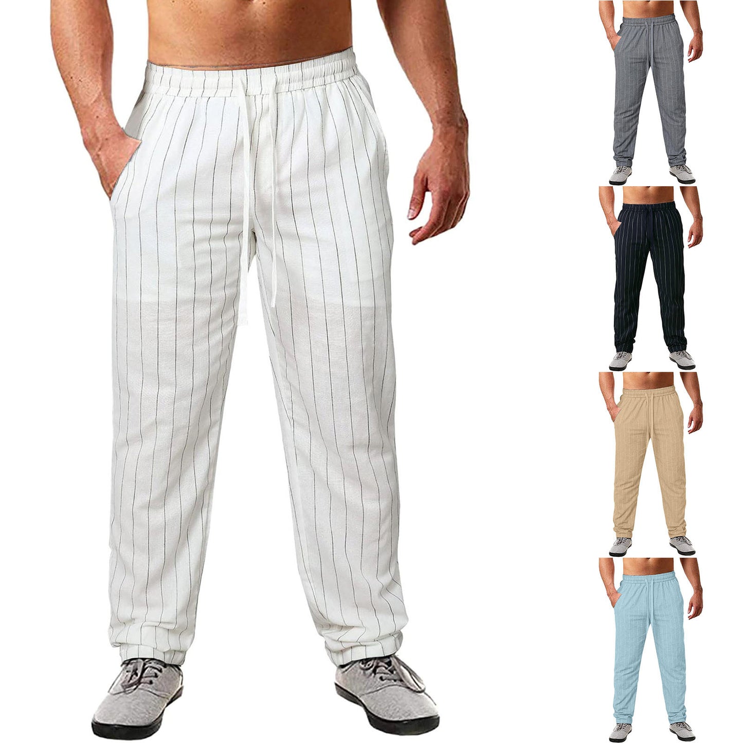 Fashionable casual pants for men with side pockets Chic and Style