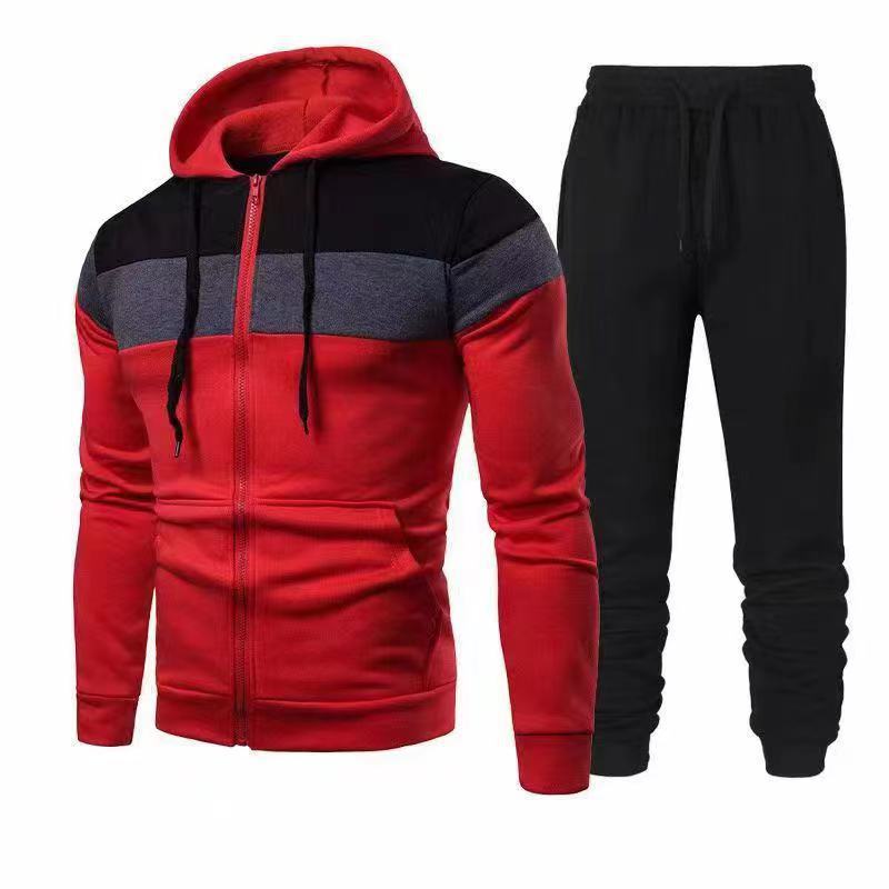 Costume de sport pour hommes avec haut à capuche fonctionnel et pantalons de jogging confortables Chic und Stil