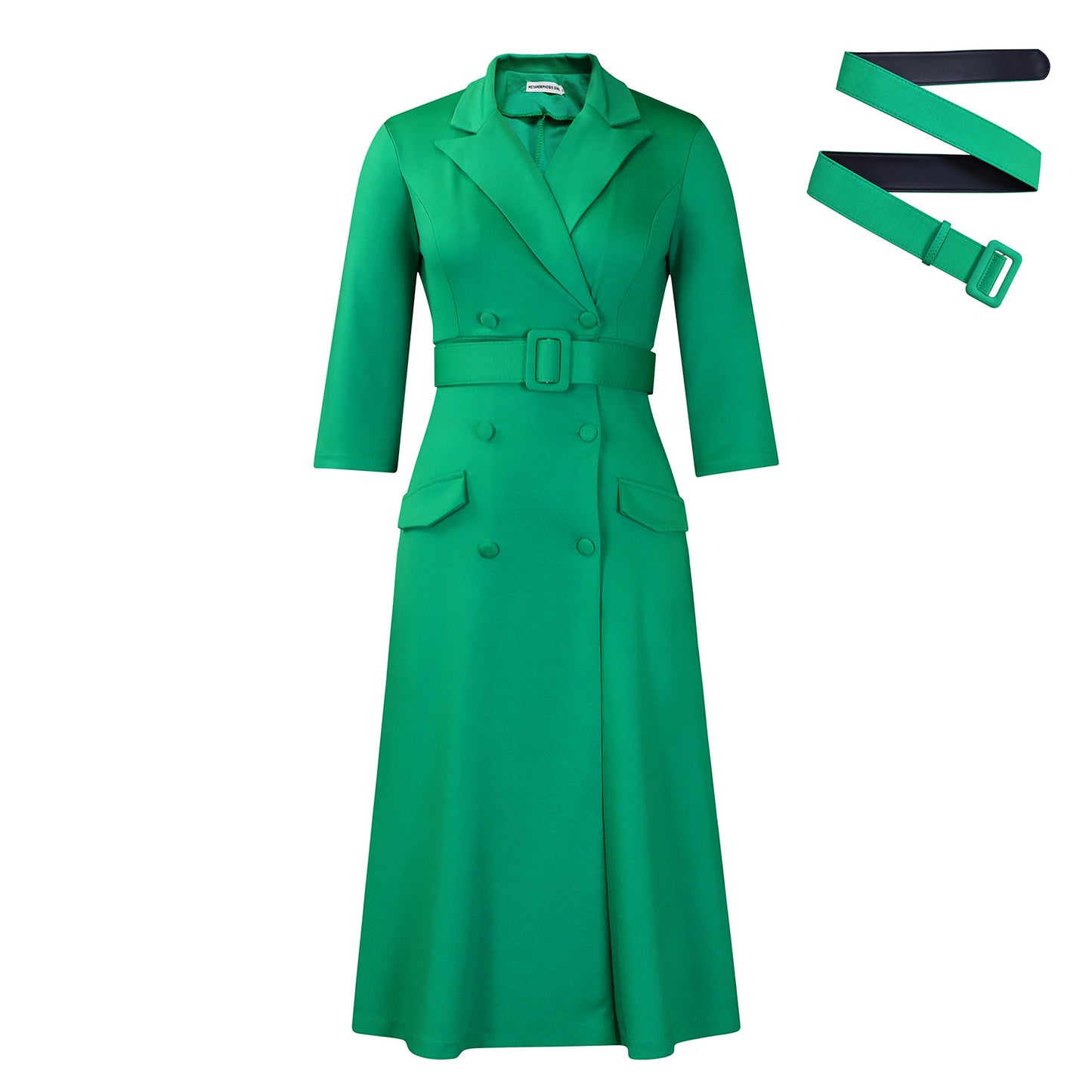 Robe trench pour femmes avec ceinture cintrée et détails luxueux Chic und Stil