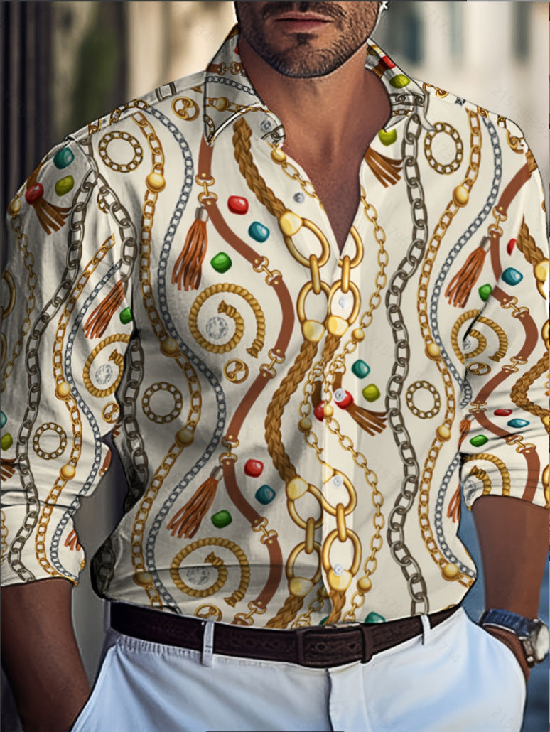 Chemise pour hommes avec motif pinceau moderne Chic und Stil