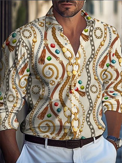 Chemise pour hommes avec motif pinceau moderne Chic und Stil
