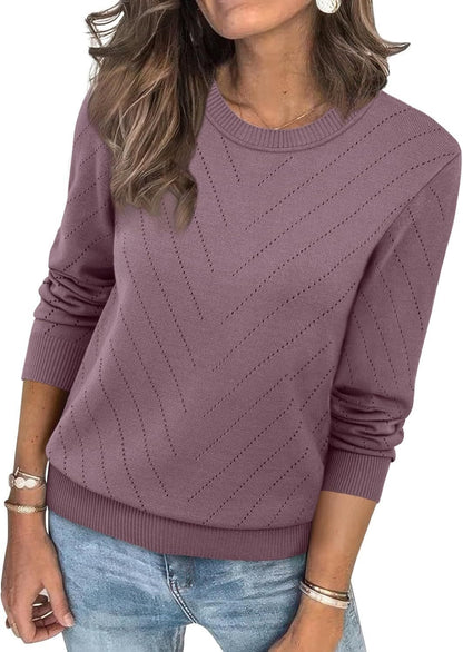 Dames Pull à la mode avec motif zigzag structuré et coupe décontractée Chic und Stil