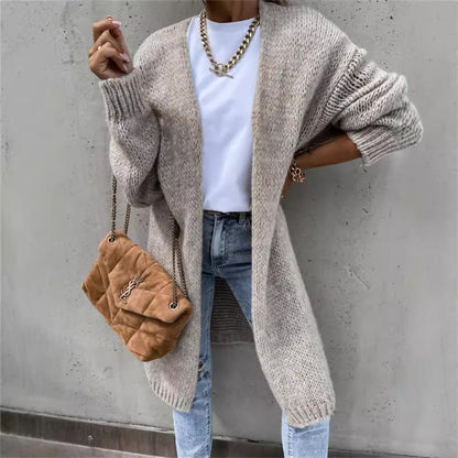 Cardigan tricot féminin en gros tricot à design ouvert Chic und Still