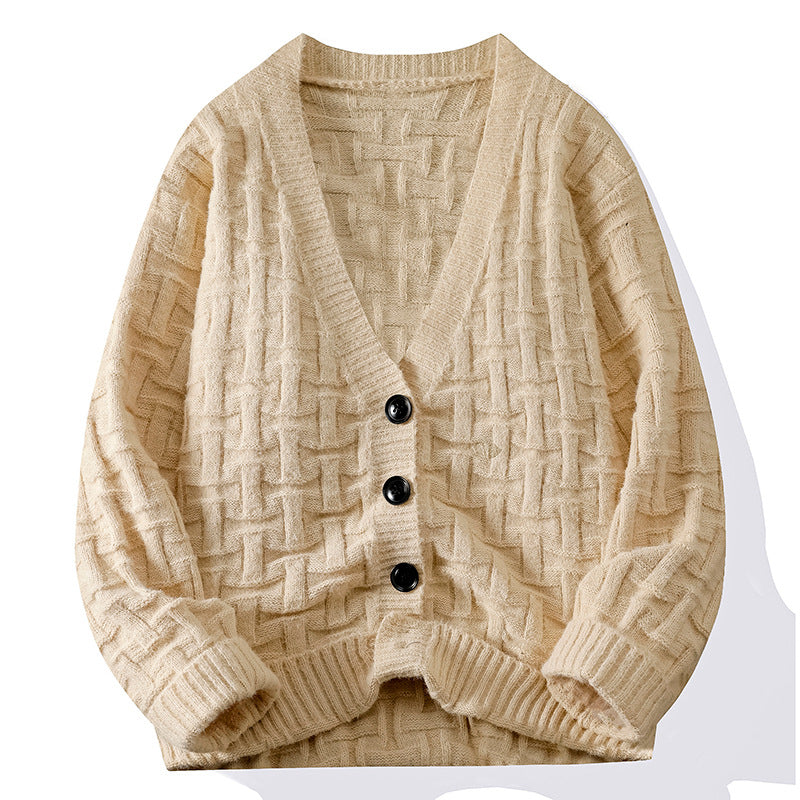 Dames Gros Tricot Cardigan Chic und Stil