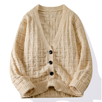 Dames Gros Tricot Cardigan Chic und Stil