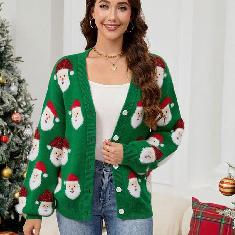 Dame cardigan en tricot de Noël Chic und Stil