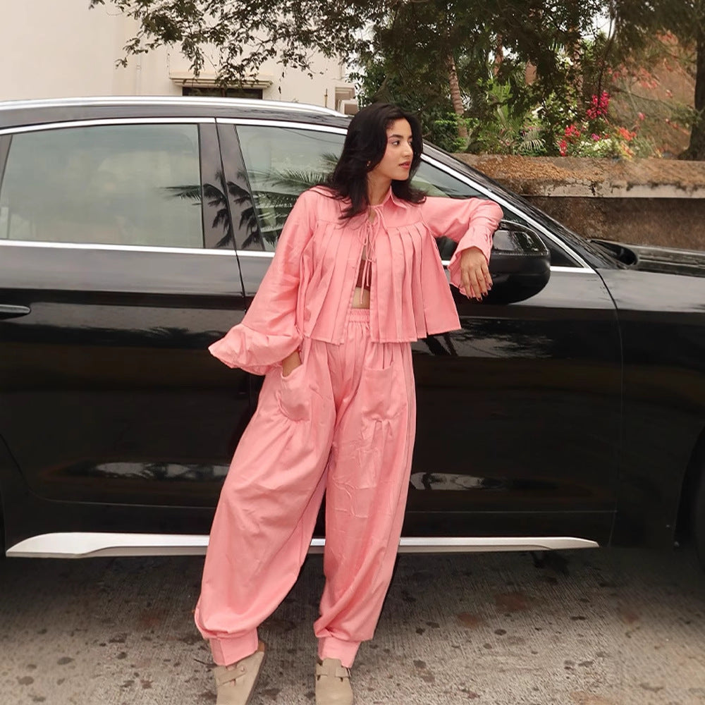 Casual Harem Pants for Women with Elastic Waist and Handy Pockets Chic and Style