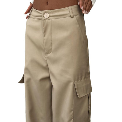 Chic und Stil | Pantalon cargo large pour dames