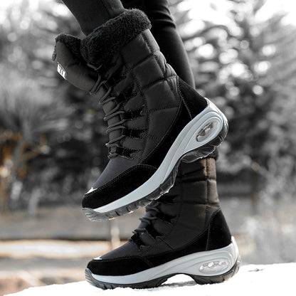Bottes de randonnée d'hiver pour femmes avec construction de semelle isolante et antidérapante Chic und Stil